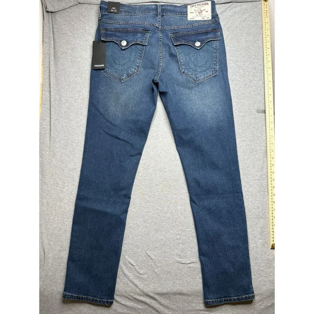 True‎ Religion Jeans Men's Rocco SN Flap Relaxed Skinny Size 34x32 NWT